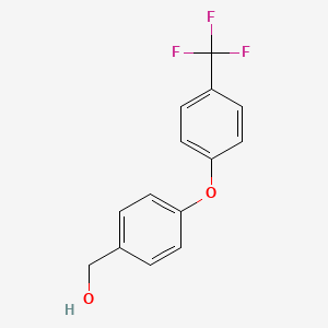 molecular formula C14H11F3O2 B1442101 (4-(4-(Trifluoromethyl)phenoxy)phenyl)methanol CAS No. 933786-79-9
