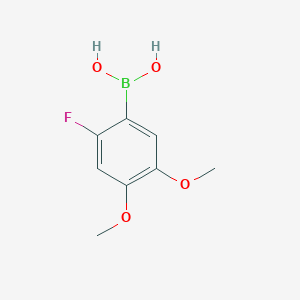 molecular formula C8H10BFO4 B1442104 2-Fluoro-4,5-dimethoxyphenylboronic acid CAS No. 900175-07-7