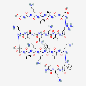 molecular formula C128H216N36O32 B14421077 Cecropin A (1-33) CAS No. 81541-05-1