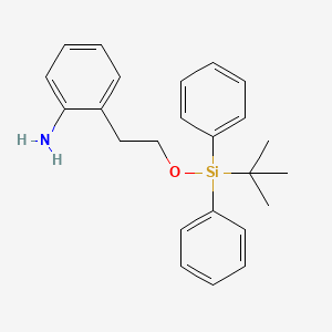 molecular formula C24H29NOSi B1442108 2-(2-(叔丁基二苯基硅氧基)乙基)苯胺 CAS No. 931105-21-4