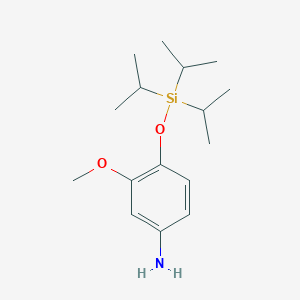 molecular formula C16H29NO2Si B1442116 3-甲氧基-4-三异丙基甲硅烷氧基-苯胺 CAS No. 892870-41-6