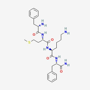 molecular formula C29H42N6O4S B14421164 L-Phenylalanyl-L-methionyl-L-lysyl-L-phenylalaninamide CAS No. 83903-34-8