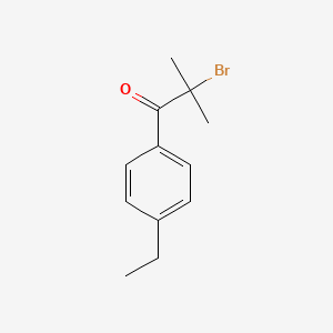 molecular formula C12H15BrO B1442128 2-溴-1-(4-乙基苯基)-2-甲基丙酮 CAS No. 698394-60-4