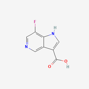 molecular formula C8H5FN2O2 B1442131 7-氟-1H-吡咯并[3,2-c]吡啶-3-羧酸 CAS No. 1190315-40-2