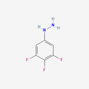 molecular formula C6H5F3N2 B1442143 (3,4,5-三氟苯基)肼 CAS No. 1160489-35-9