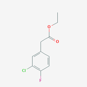 molecular formula C10H10ClFO2 B1442151 Ethyl 2-(3-chloro-4-fluorophenyl)acetate CAS No. 340825-20-9
