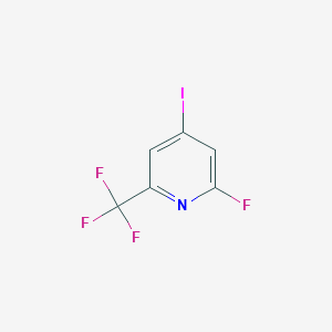 molecular formula C6H2F4IN B1442162 2-Fluoro-4-iodo-6-(trifluoromethyl)pyridine CAS No. 957345-37-8