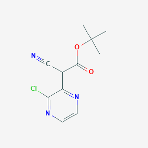 Tert-butyl 2-(3-chloropyrazin-2-YL)-2-cyanoacetate