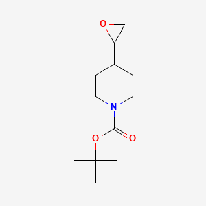 molecular formula C12H21NO3 B1442164 叔丁基4-(环氧乙烷-2-基)哌啶-1-羧酸酯 CAS No. 921199-39-5