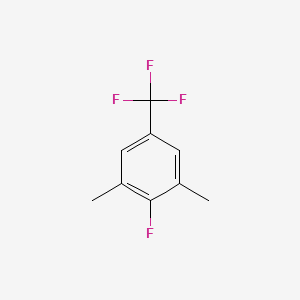 molecular formula C9H8F4 B1442166 2-Fluoro-1,3-dimethyl-5-(trifluoromethyl)benzene CAS No. 1221272-95-2
