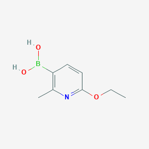 molecular formula C8H12BNO3 B1442175 6-Ethoxy-2-methylpyridine-3-boronic acid CAS No. 1451391-75-5