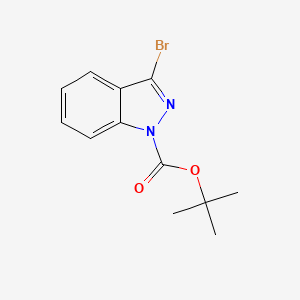molecular formula C12H13BrN2O2 B1442178 tert-Butyl 3-bromo-1H-indazole-1-carboxylate CAS No. 1257296-40-4