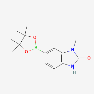 1-methyl-6-(tetramethyl-1,3,2-dioxaborolan-2-yl)-2,3-dihydro-1H-1,3-benzodiazol-2-one