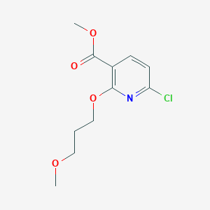 molecular formula C11H14ClNO4 B1442188 6-氯-2-(3-甲氧基丙氧基)-烟酸甲酯 CAS No. 944145-04-4