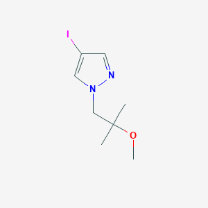 molecular formula C8H13IN2O B1442190 4-碘-1-(2-甲氧基-2-甲基丙基)-1H-吡唑 CAS No. 1298032-46-8