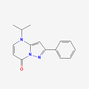 2-Phenyl-4-(propan-2-yl)pyrazolo[1,5-a]pyrimidin-7(4H)-one