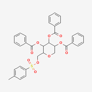 [4,5-Dibenzoyloxy-6-[(4-methylphenyl)sulfonyloxymethyl]oxan-3-yl] benzoate