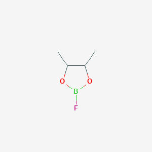 molecular formula C4H8BFO2 B14422136 2-Fluoro-4,5-dimethyl-1,3,2-dioxaborolane CAS No. 86972-16-9