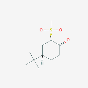 (2S,4R)-4-tert-Butyl-2-(methanesulfonyl)cyclohexan-1-one