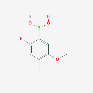 molecular formula C8H10BFO3 B1442218 (2-Fluoro-5-methoxy-4-methylphenyl)boronic acid CAS No. 900175-54-4