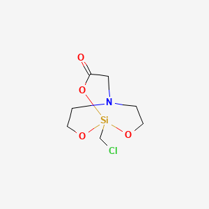 2,8,9-Trioxa-5-aza-1-silabicyclo(3.3.3)undecan-3-one, 1-chloromethyl-