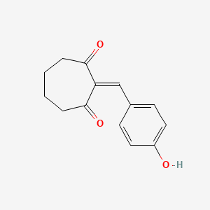 2-[(4-Hydroxyphenyl)methylidene]cycloheptane-1,3-dione