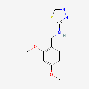 molecular formula C11H13N3O2S B1442224 N-(2,4-dimethoxybenzyl)-1,3,4-thiadiazol-2-amine CAS No. 1235406-58-2