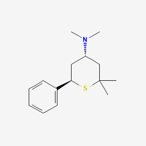 (4S,6R)-N,N,2,2-tetramethyl-6-phenylthian-4-amine