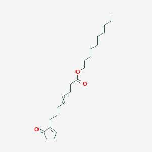 molecular formula C23H38O3 B14422250 Decyl 8-(5-oxocyclopent-1-en-1-yl)oct-4-enoate CAS No. 82302-77-0