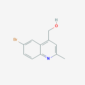 molecular formula C11H10BrNO B1442243 (6-溴-2-甲基喹啉-4-基)甲醇 CAS No. 885279-63-0