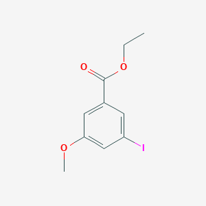molecular formula C10H11IO3 B1442244 Ethyl 3-iodo-5-methoxybenzoate CAS No. 717109-27-8