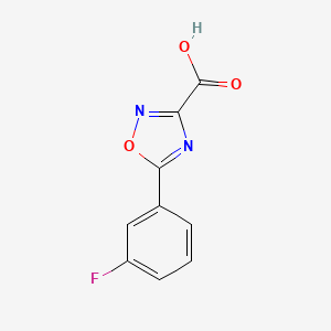 molecular formula C9H5FN2O3 B1442250 5-(3-Fluorophenyl)-1,2,4-oxadiazole-3-carboxylic acid CAS No. 1260798-67-1