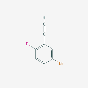 molecular formula C8H4BrF B1442253 4-溴-2-乙炔基-1-氟苯 CAS No. 657427-46-8