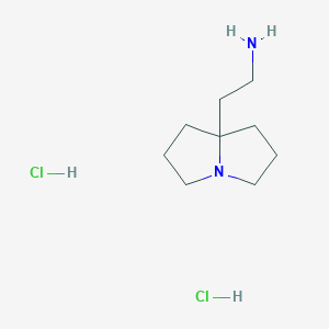 2-(Hexahydro-1H-pyrrolizin-7a-yl)ethanamine dihydrochloride