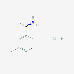 (S)-1-(3-Fluoro-4-methylphenyl)propan-1-amine hydrochloride