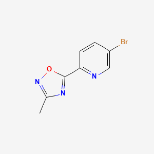 5-Bromo-2-(3-methyl-1,2,4-oxadiazol-5-yl)pyridine