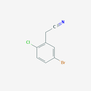 molecular formula C8H5BrClN B1442276 2-(5-Bromo-2-chlorophenyl)acetonitrile CAS No. 1057216-52-0