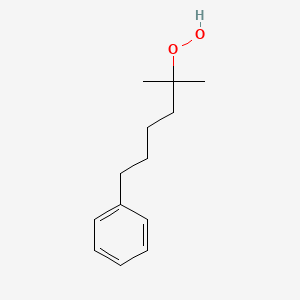 molecular formula C13H20O2 B14422768 2-Methyl-6-phenylhexane-2-peroxol CAS No. 79889-19-3