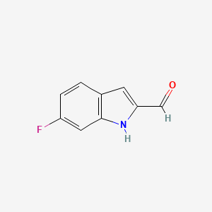 molecular formula C9H6FNO B1442284 6-Fluoro-1H-indole-2-carbaldehyde CAS No. 933746-81-7