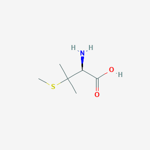 molecular formula C6H13NO2S B144229 D-Valine, 3-(methylthio)- CAS No. 29913-84-6