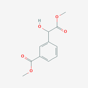 molecular formula C11H12O5 B1442290 Methyl 3-(1-hydroxy-2-methoxy-2-oxoethyl)benzoate CAS No. 947590-66-1