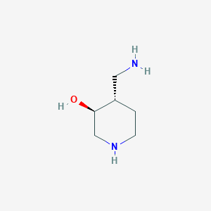 molecular formula C6H14N2O B1442293 反式-4-氨甲基-3-羟基哌啶 CAS No. 823226-03-5