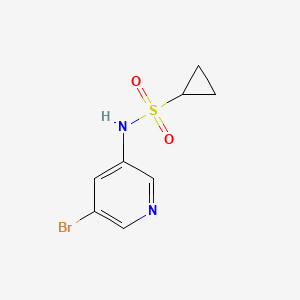 molecular formula C8H9BrN2O2S B1442301 N-(5-bromopyridin-3-yl)cyclopropanesulfonamide CAS No. 1083326-19-5
