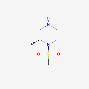 molecular formula C6H14N2O2S B1442305 (R)-1-methanesulfonyl-2-methyl-piperazine CAS No. 1032820-95-3