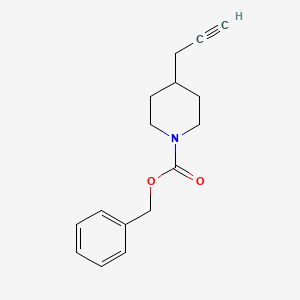 molecular formula C16H19NO2 B1442312 Benzyl 4-prop-2-ynylpiperidine-1-carboxylate CAS No. 957136-24-2