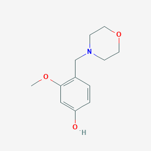 molecular formula C12H17NO3 B1442315 3-Methoxy-4-(morpholinomethyl)phenol CAS No. 1266114-72-0