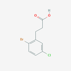 molecular formula C9H8BrClO2 B1442322 3-(2-溴-5-氯苯基)丙酸 CAS No. 66192-05-0