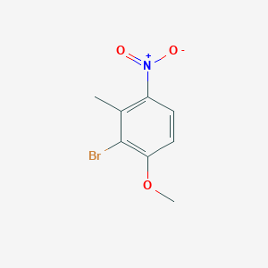 molecular formula C8H8BrNO3 B1442328 2-Bromo-1-methoxy-3-methyl-4-nitrobenzene CAS No. 1196875-90-7