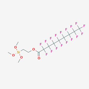 2-(Trimethoxysilyl)ethyl heptadecafluorononanoate