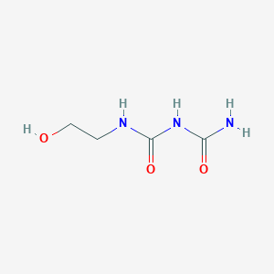 molecular formula C4H9N3O3 B14423508 N-(2-Hydroxyethyl)-2-imidodicarbonic diamide CAS No. 86147-06-0